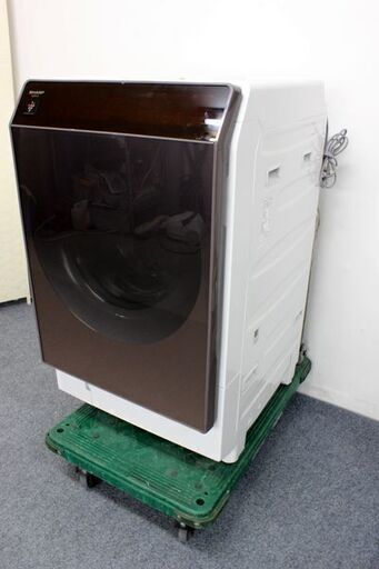 SHARP シャープ ドラム式洗濯乾燥機  ES‑G110‑TL  ブラウン 2018年製   中古家電 店頭引取歓迎 R6317)