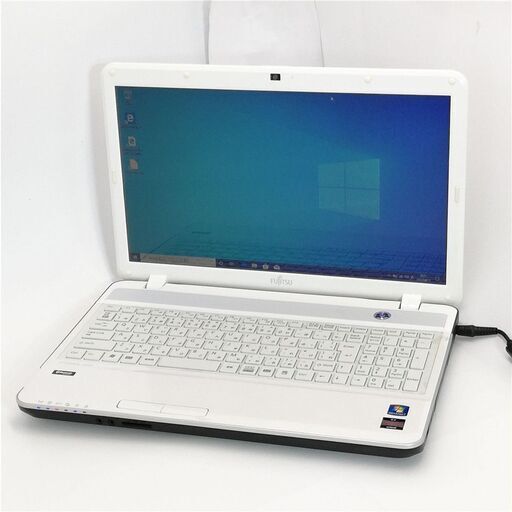 15.6型 ノートパソコン 富士通 AH40/H 中古美品 AMD 4GB Blu-ray 無線LAN Wi-Fi Webカメラ Windows10 Office 即使用可能
