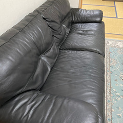 大塚家具3人掛けソファ　本革