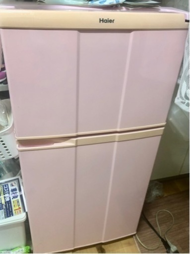 取引中 一人暮らし用冷蔵庫ピンク色 Mn 南福島の家具の中古あげます 譲ります ジモティーで不用品の処分