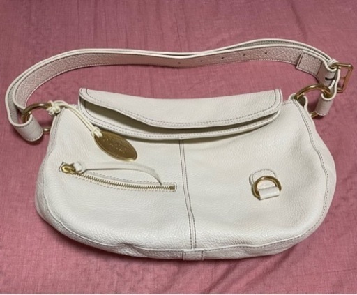 COACH コーチ ショルダーバッグゴールド金具 オフホワイト