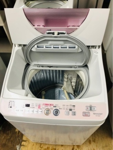 配送可能　シャープ 5．5Kg洗濯乾燥機 エディオンオリジナル ピンク系 EST55E7P  シャープ 5．5Kg洗濯乾燥機 エディオンオリジナル ピンク系 EST55E7P    - 売ります・あげます