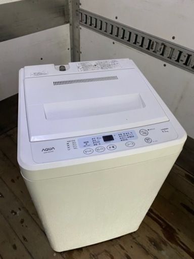 AQUA✨スタイリッシュホワイト綺麗目！全自動洗濯機 AQW-S451