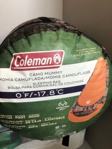 コールマン 冬用 シュラフ