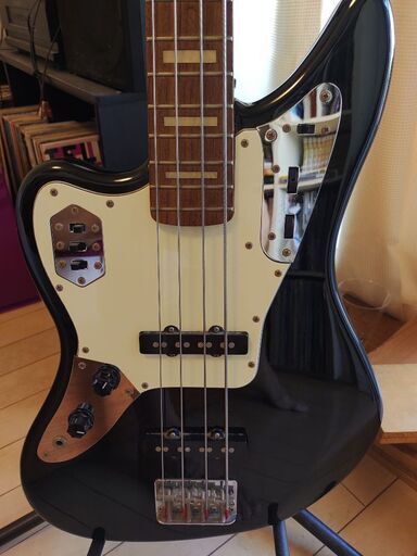 フェンダージャパン　ジャガーベース　レフティ　黒