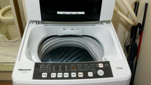 最終値下げ！【極美品早い者勝ち】2017年式洗濯機5,5kg④