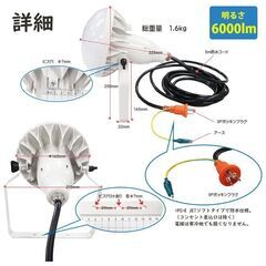 バラストレス LED E39 40W 6000lm 昼白色 軽量 水銀灯500W相当 防水 IP65 | バラストレス LED E39 40W 6000lm 昼白色 軽量 水銀灯500W