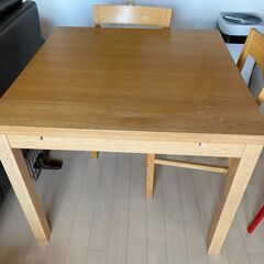 【受付終了】IKEA 伸長式ダイニングテーブルセット