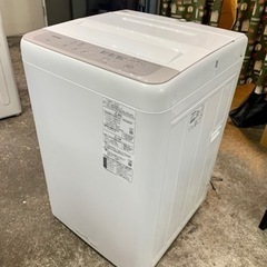 札幌市内配送無料 美品 21年製 Panasonic パナソニック 6kg 全自動洗濯