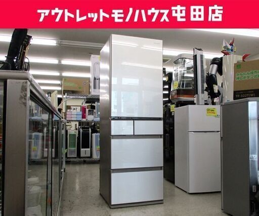 パナソニック 406L 左開き 5ドア 冷蔵庫 パーシャル搭載 2017年製 自動製氷付 NR-E412PV Panasonic 札幌市 屯田店