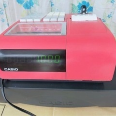 CASIO　レジスター　TE-300ドロア分離型　中古品レッド　n2100