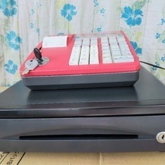 CASIO　レジスター　TE-300ドロア分離型　中古品レッド　n2100 CASIO レジスター TE-300ドロア分離型 中古品レッド n2100