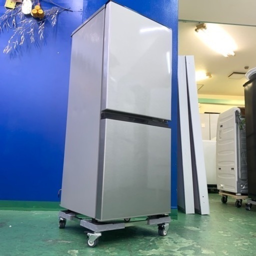 6ヶ月保証付き！！2ドア冷蔵庫 ｱｸｱ AQR-J13J 126L 2020年製 W476×D557