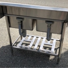 ⭐︎中古品　2槽シンク　900×600×800mm  厨房用品⭐︎-電動三輪カー