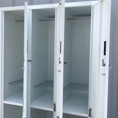 美品！6人用◇スチールロッカー◇残1台◇鍵付き◇ホワイト◇業務用◇K87