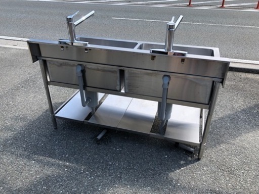 ⭐︎中古品 2槽シンク 1500×750×800mm 厨房用品⭐︎