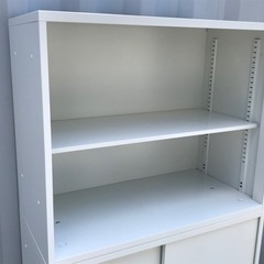 美品！オフィスキャビネット◇事務用◇スチール書庫◇書棚◇ホワイト◇K89