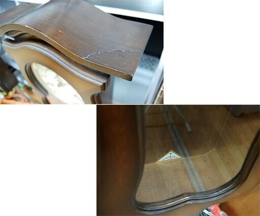 アイチ 壁掛け 振り子時計 5390 ゼンマイ式 高性能クロック 日本製 柱