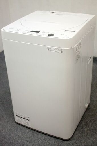 シャープ/SHARP ES-GE5E-W 全自動洗濯機 5.5kg ホワイト系 2021年製 中古家電 店頭引取歓迎 R6365)