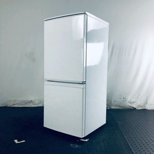 8/28限定】SHARP 137L冷凍庫冷蔵庫 SJ-D14C-W-