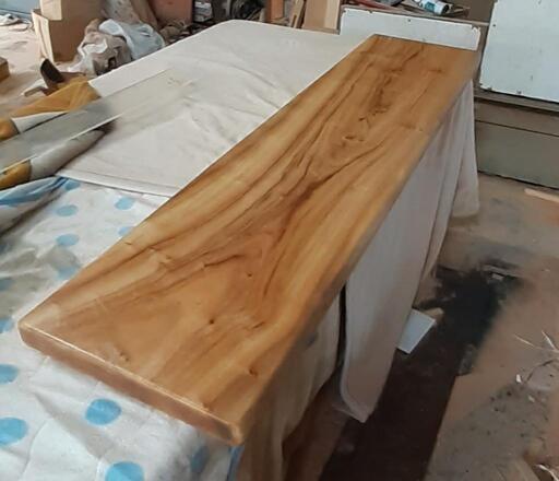 一枚板　カウンター　楠　高級　テーブル
