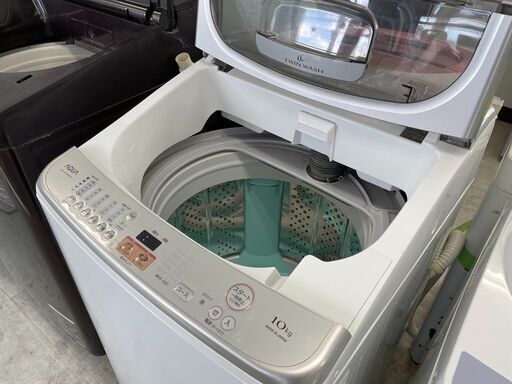 洗濯機の分解クリーニング行っています！配送設置込みアクア10.0K洗濯機DDモーター　2016年製　分解クリーニング済み！！