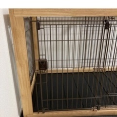 リッチェル　木製スライドペットサークル　ワイド