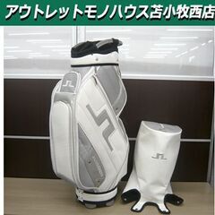 J.LINDEBERG キャディバッグ ホワイト 6分割 J.リンドバーグ ゴルフ
