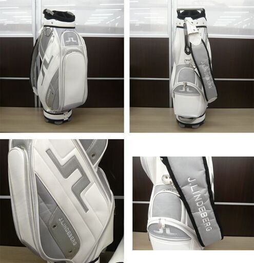 J.LINDEBERG キャディバッグ ホワイト 6分割 J.リンドバーグ