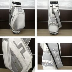 J.LINDEBERG キャディバッグ ホワイト 6分割  J.リンドバーグ ゴルフ 苫小牧西店