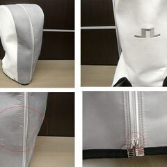 J.LINDEBERG キャディバッグ ホワイト 6分割  J.リンドバーグ ゴルフ 苫小牧西店