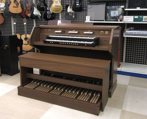 札幌市清田区 YAMAHA ヤマハ F-100/F100 クラシックオルガン 電子オルガン CLASSIC ORGAN 鍵盤楽器 中古品 動作確認済み