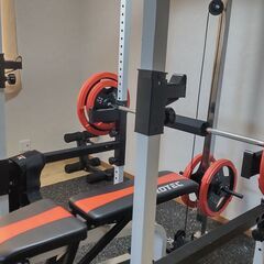 ホームジムセット140kg売ります。値段相談可能！【ゴムマット付き】
