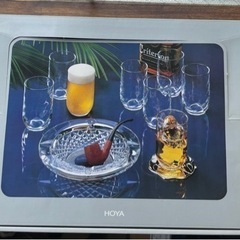 HOYA 灰皿付きタンブラーセット　ビールグラス　コップ