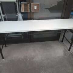 会議テーブル　折り畳みテーブル　約180×45