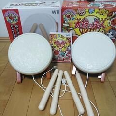 Wii 太鼓の達人　ゲームソフト、太鼓とバチ 2セット