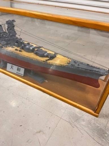 戦艦大和　大型模型　ケース付　ハンドメイド