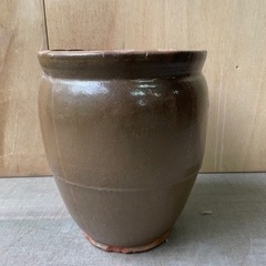 陶器　壺　水瓶　かめ　内径約28.5cm 高さ約33.5cm 中...