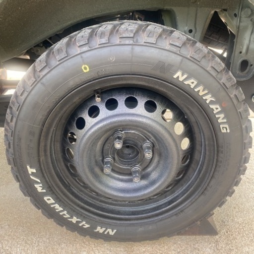 鉄チン ホイール ナンカン FT-9 4本セット ラプター塗装 リフトアップ エブリィ アゲトラ等