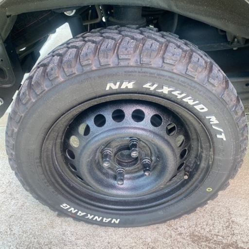 鉄チン ホイール ナンカン FT-9 4本セット ラプター塗装 リフトアップ エブリィ アゲトラ等