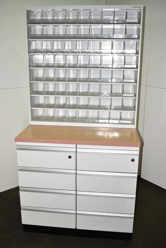 【ヤ取終了9/16】≪y356≫美品 タカゾノ メディカルキャビネット/ホスピタルラック カギ付 作業/調剤/薬剤 棚/台 薬局/病院 y356ジ 40813-05