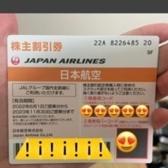  JAL 日本航空 株主優待券 