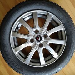 【直接引き取り限定】BLIZZAK VRX3 155/65R14 4本 ホイール付き