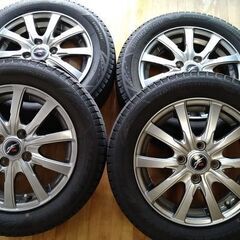 【直接引き取り限定】BLIZZAK VRX3 155/65R14 4本 ホイール付き