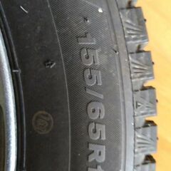 【直接引き取り限定】BLIZZAK VRX3 155/65R14 4本 ホイール付き