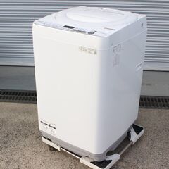 神奈川pay可】T262) シャープ ES-KS70V-W 全自動洗濯機 2020年製