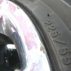 トヨタ セルシオ 純正 17インチ メッキ アルミ付タイヤ4本セット UCF30 センターキャップ欠品 ユーロ 7.5JJ +45 5H 中古 苫小牧西店