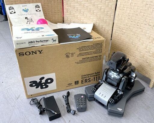 SONY AIBO アイボ ERS-111 AIBO Performer バッテリー/ACアダプター/リモコン/メモリースティック ソニー 箱付き ジャンク扱い 札幌市