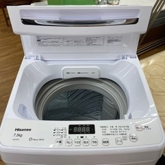 I382 ☆ Hisense 洗濯機 (7.5㎏) 2020年製 ⭐動作確認済 ⭐クリーニング済