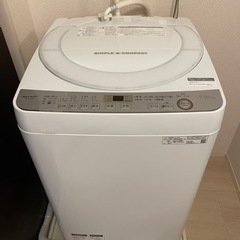 【ネット決済】2019年製　SHARP 全自動洗濯機　ES-GE...